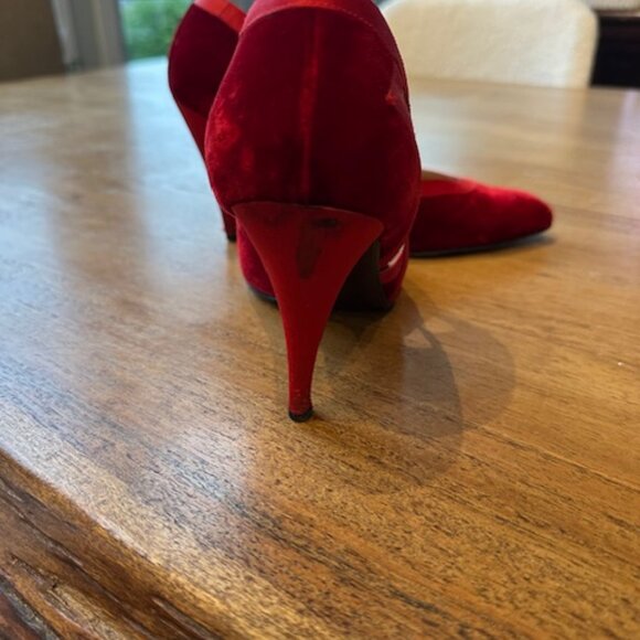 Vintage Gianni Versace Velvet Shoes - EU Size 36 - Picture 5 of 12